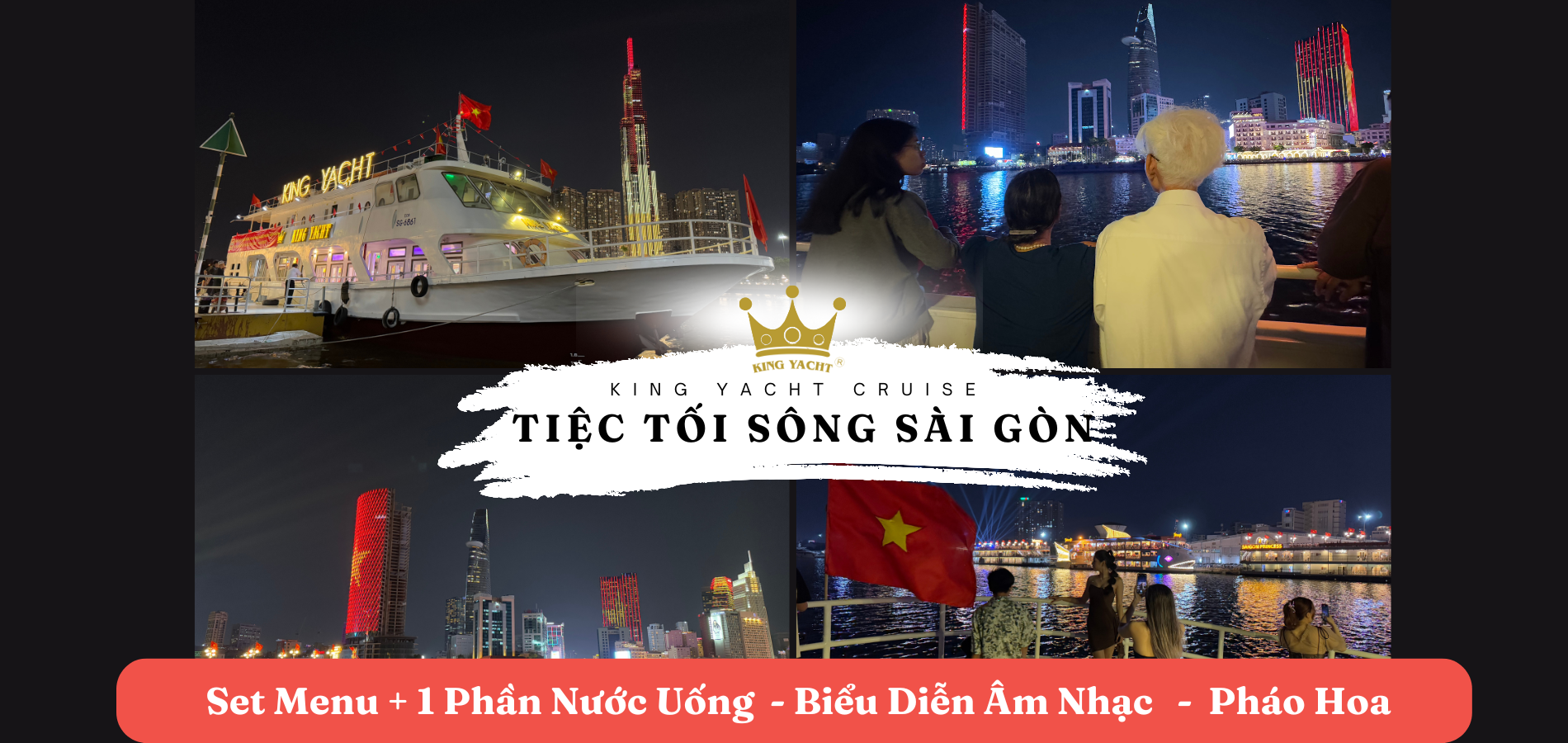 Vi vu cuối tuần cùng du thuyền King Yacht trên sông Sài Gòn